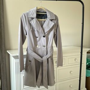 Light Gray Jacket with Removable Hood